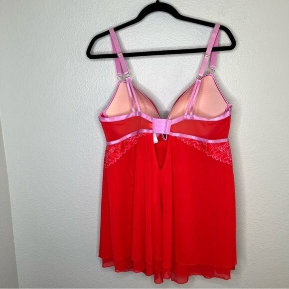 Auden Target red lace underwire babydoll nightie dress size XL - Picture 10 of 12